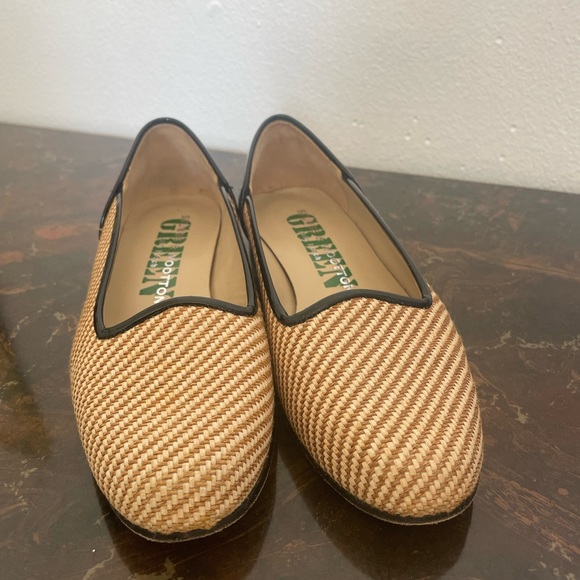 Stubbs and Wootton natural woven flats - Picture 2 of 4
